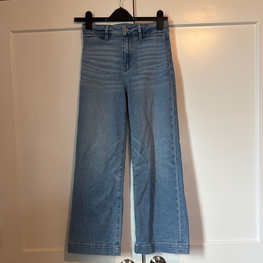 PAIGE Anessa High-Rise Wide-Leg Jeans size 26
